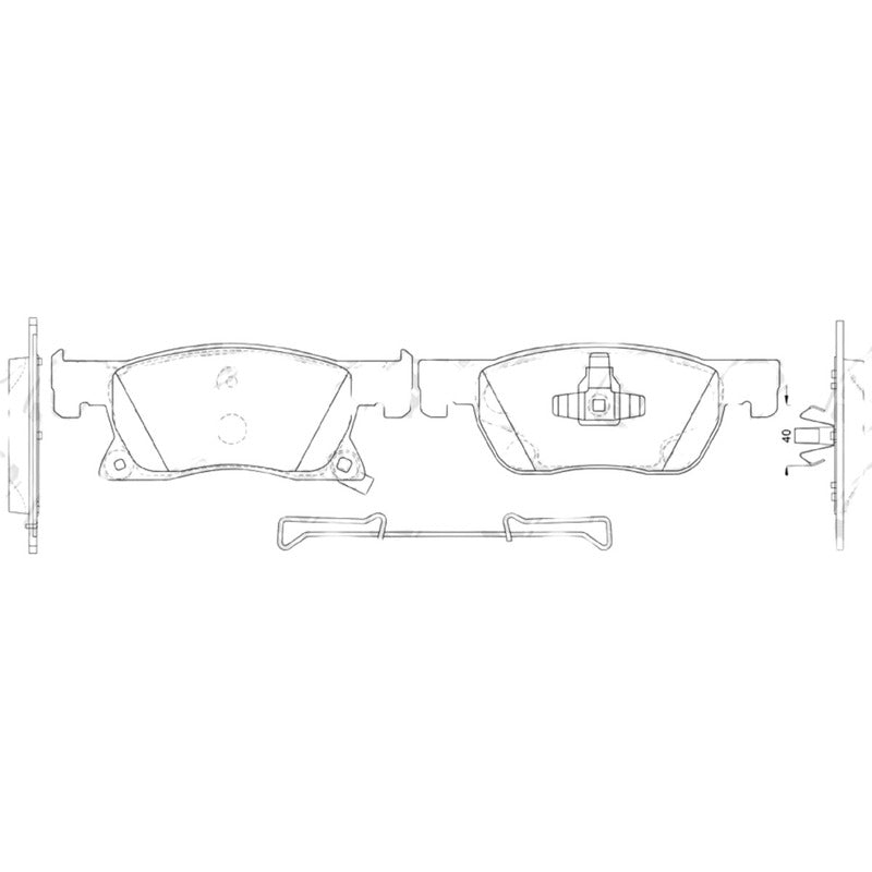 Pastillas De Frenos Delantera Para Cruze 1.4 2017-2022