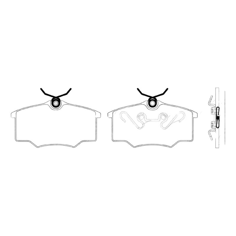 Pastillas Delanteras Chevr. Corsa Brasil 1997-2011 Nibk