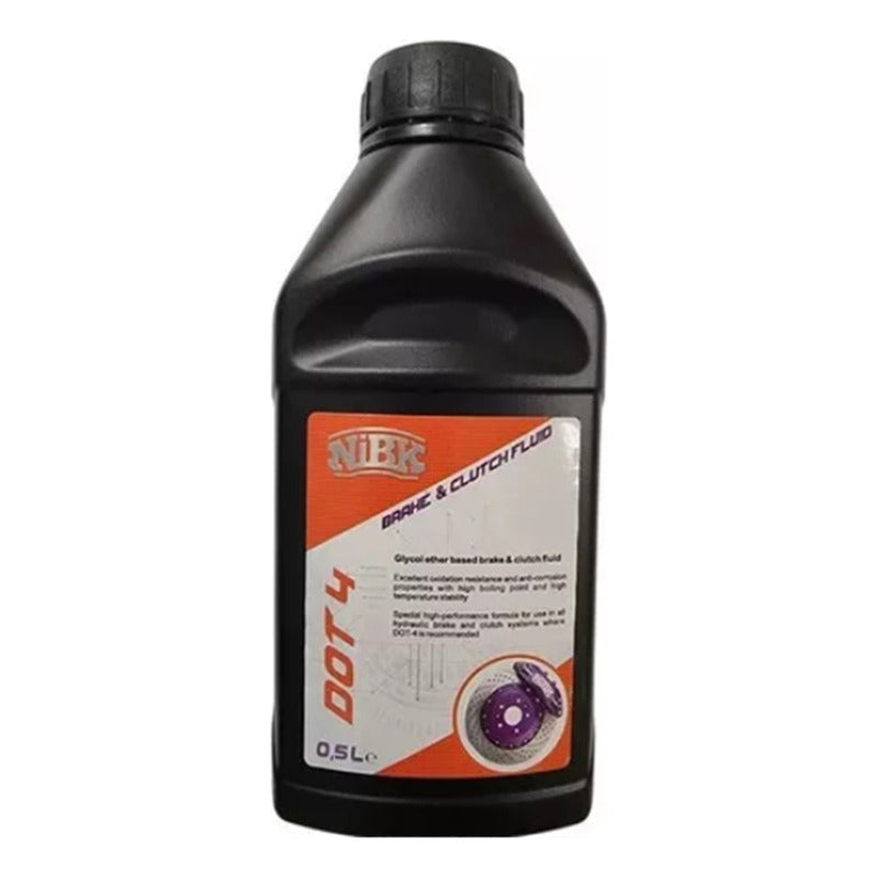 Liquido De Frenos Nibk Dot-4 354,8 Ml / 12onz