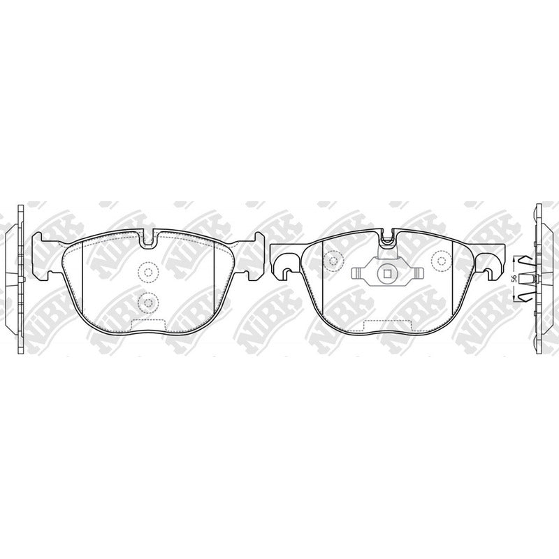 Pastillas Delanteras Bmw X5 2007 - 2018 Nibk