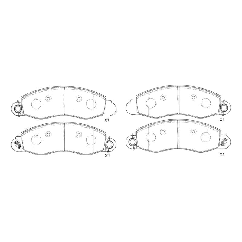 Pastillas De Frenos Delanteras Changan Cx 70 2017-2022.