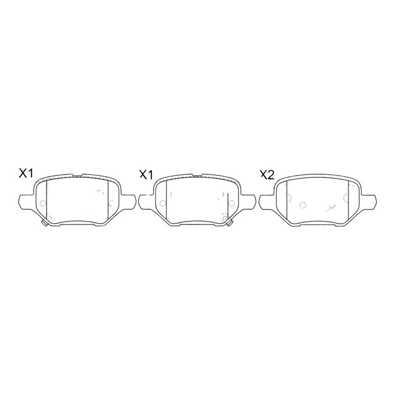 Pastillas Traseras Para Mokka 1.4 2018 - 2022 Nibk