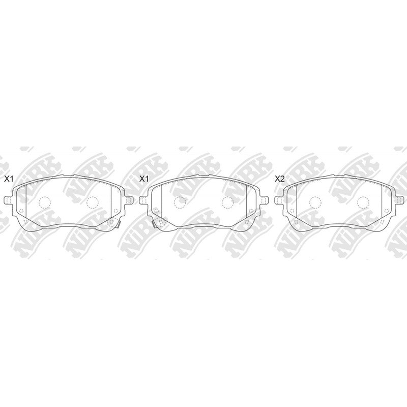 Pastillas Delanteras Para Corolla 1.8 -2.0 2020-2023 Nibk