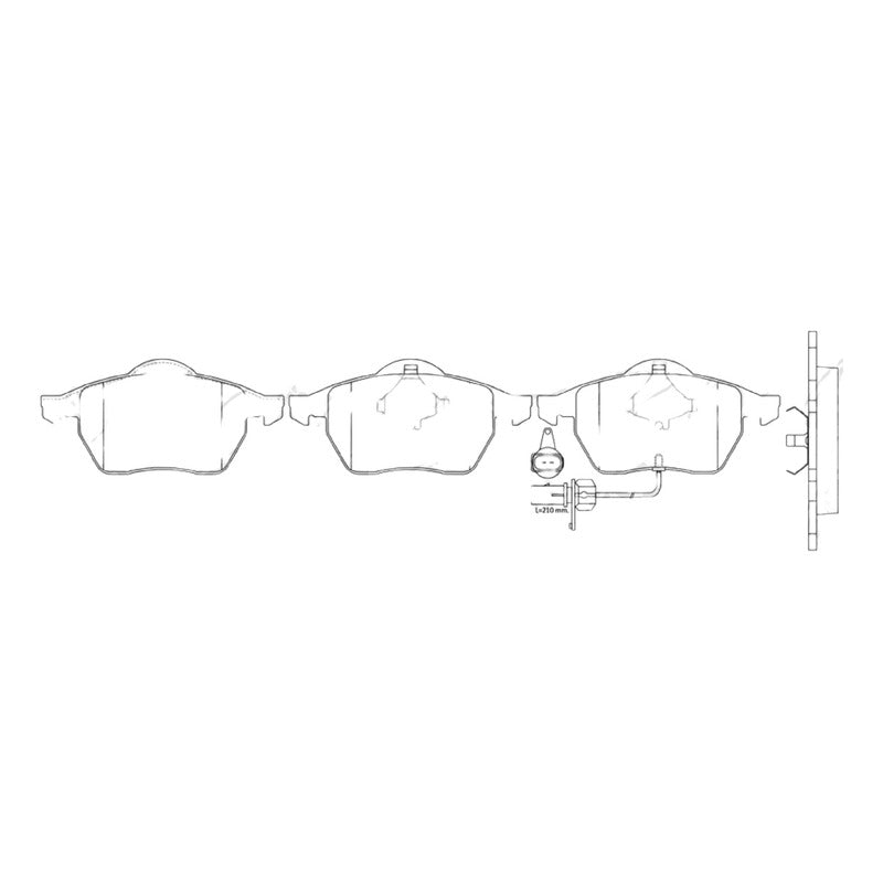 Pastillas Delanteras Para Golf-beetle-bora 1998-2015 Nibk
