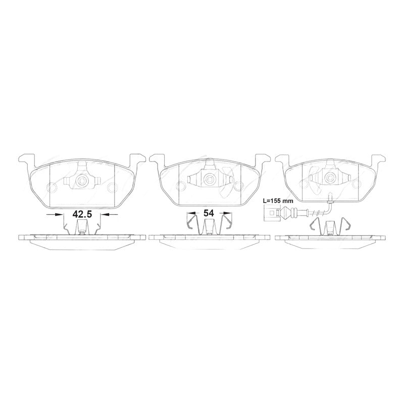 Pastillas De Frenos Delanteras Audi A3 2012 - 2020