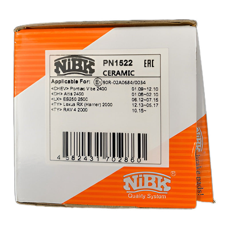 Pastillas Traseras Para Rav-4 2006 - 2019 Nibk