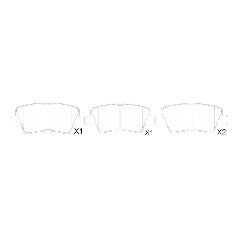 Pastillas Traseras Elantra 2013 - 2021 Nibk