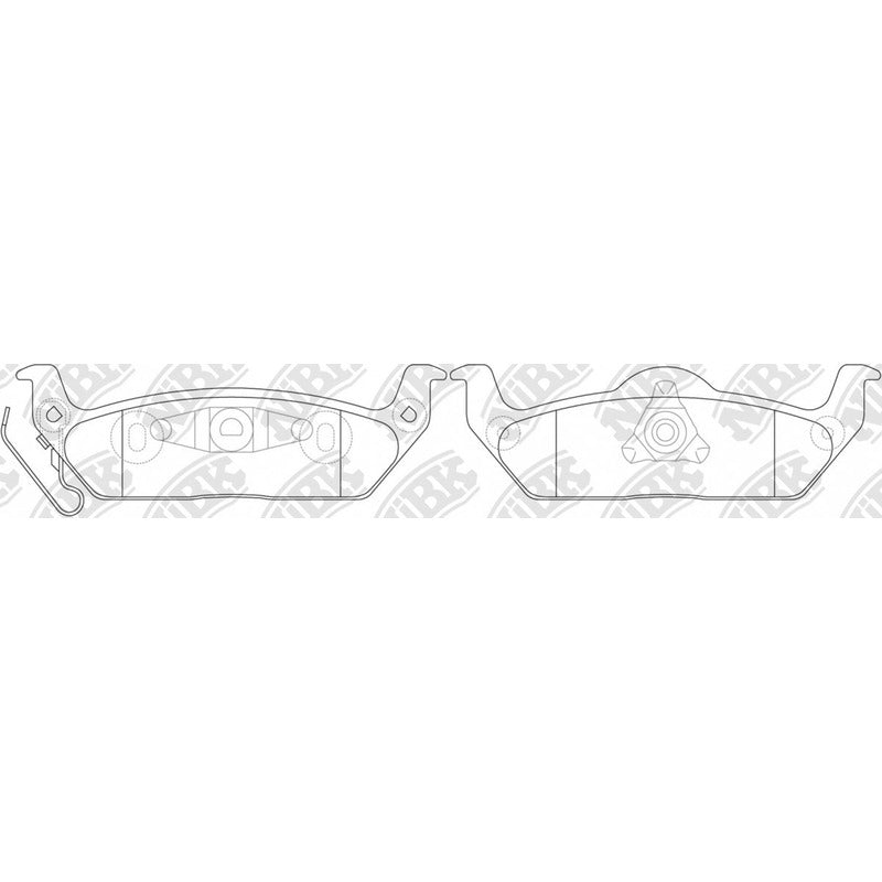 Pastillas Traseras Para F150 Lariat Raptor 2004 - 2012 Nibk