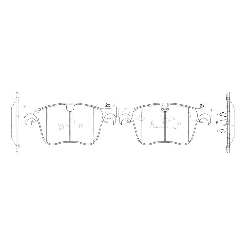 Pastillas De Frenos Delanteras Peugeot Partner K9 2019-2022