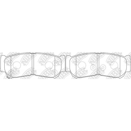 Pastillas Traseras Maxus T60 2.8 2018 - 2022 Nibk