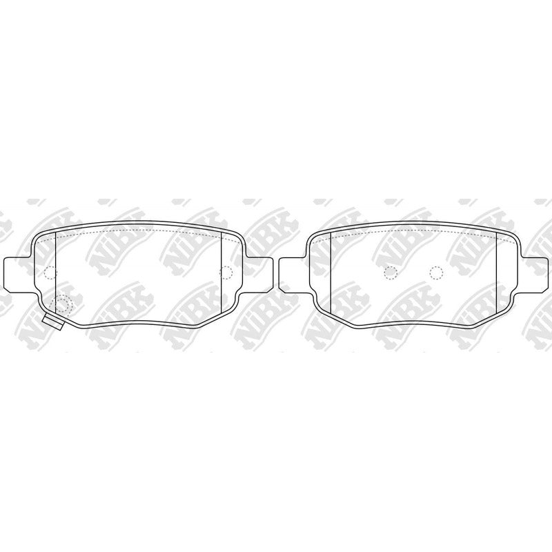 Pastillas Traseras Lifan X60 2011 - 2022 Nibk