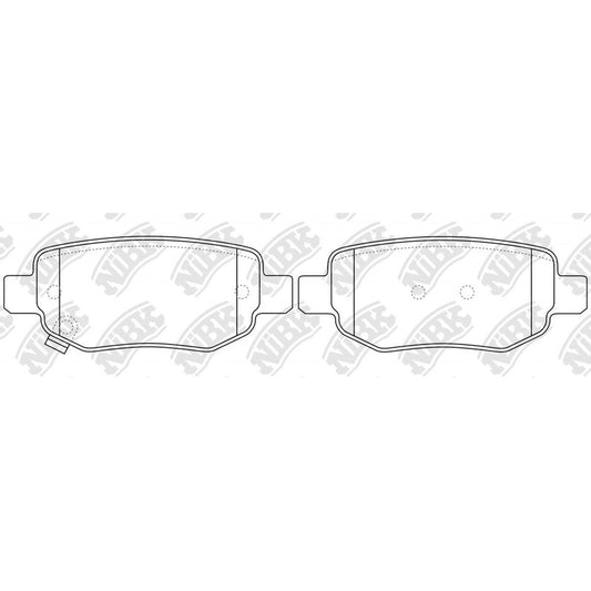 Pastillas Traseras Lifan X60 2011 - 2022 Nibk