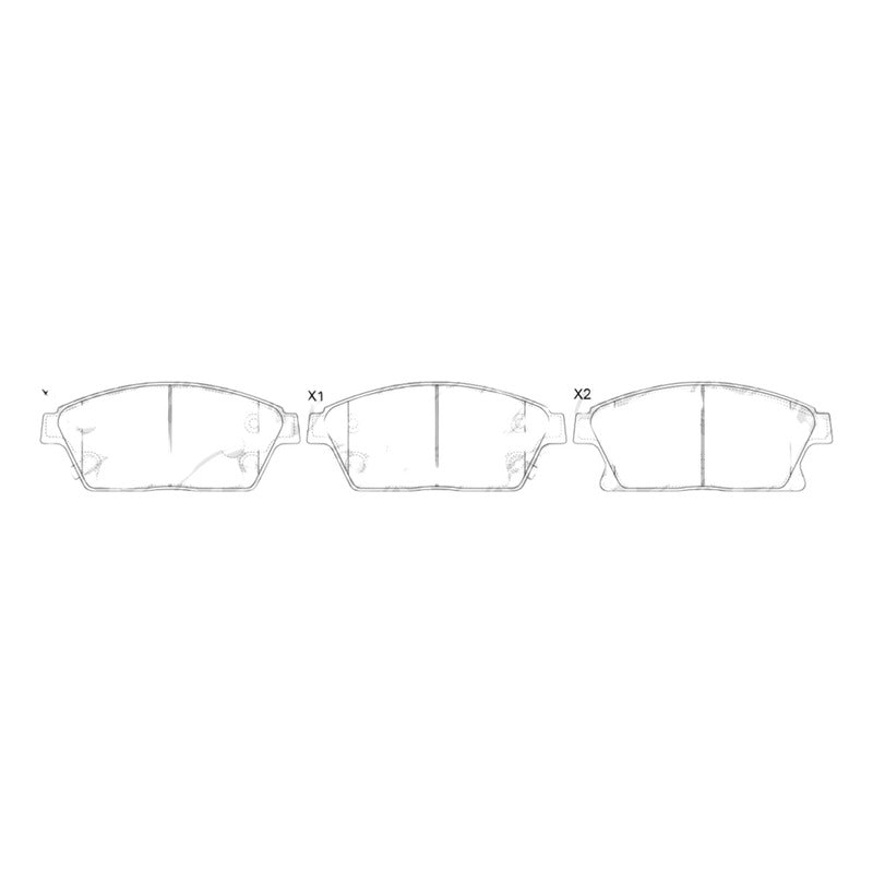 Pastillas Delanteras Chevrolet Tracker 1.8 - Cruze 2013-2017