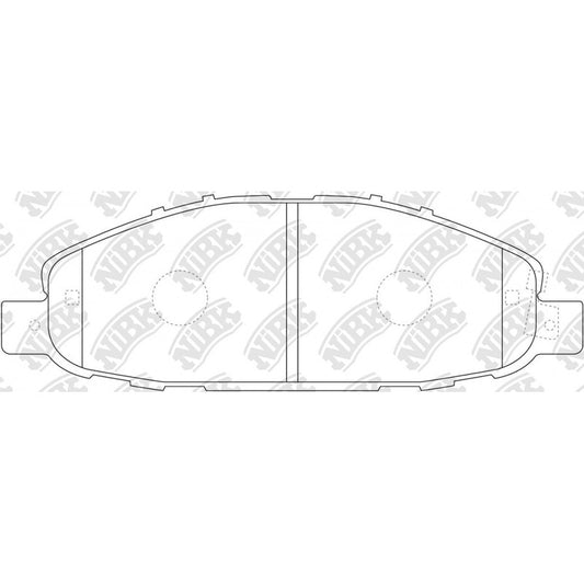 Pastillas Delanteras Nissan Nv350 2012 - 2022 Nibk
