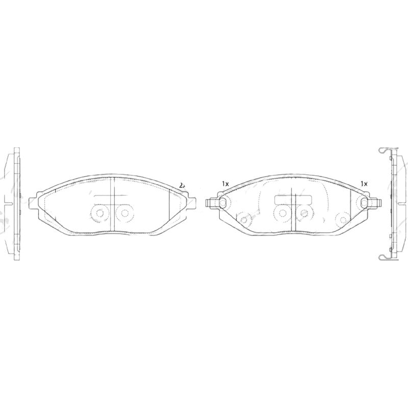 Pastillas Delanteras Chevrolet Spark Gt 1.2 2010-2022 Nibk