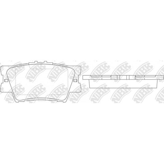 Pastillas Traseras Lexus Es-series 2006 - 2018 Nibk