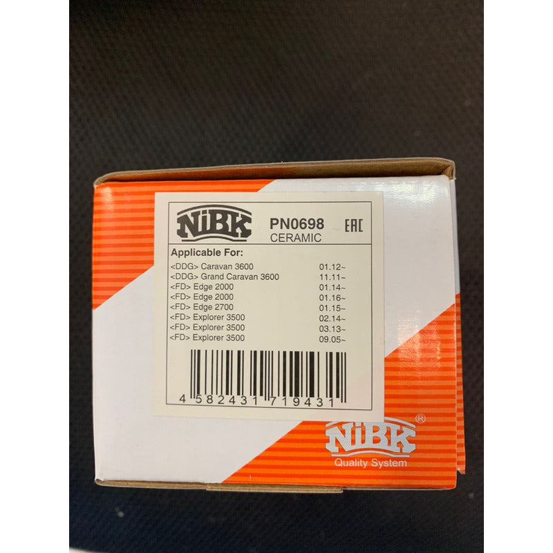 Pastillas Traseras Para Explorer 2.0-3.5 2010 -2019 Nibk