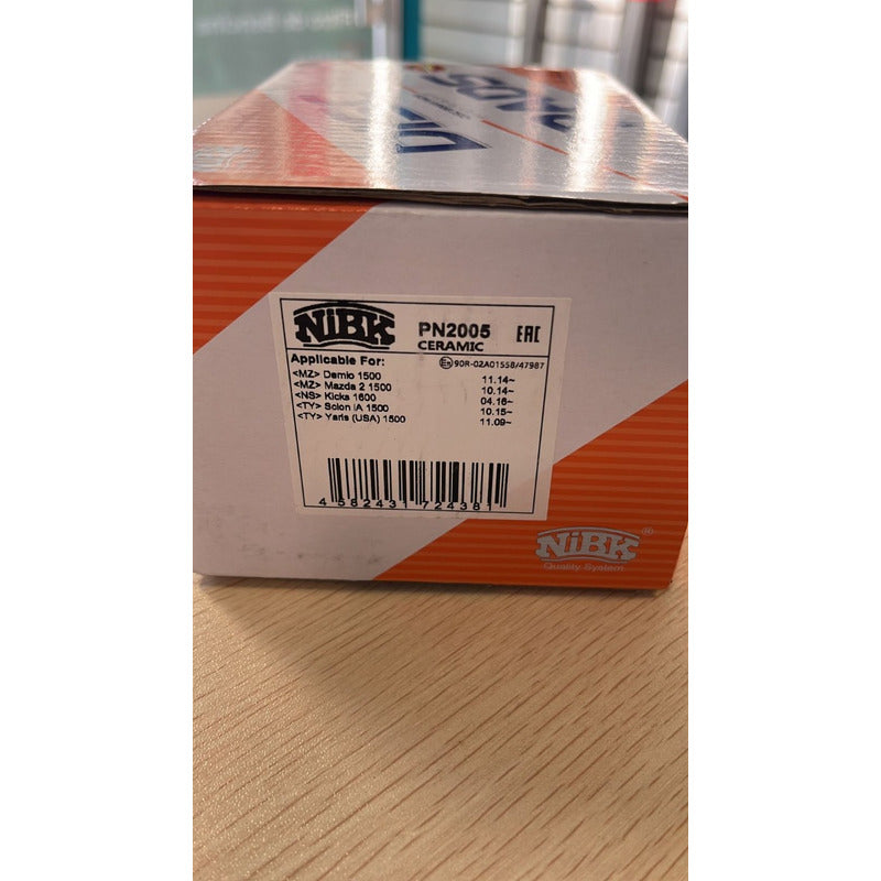 Pastillas Delanteras Nissan Versa 1.6 2019 - 2022 Nibk