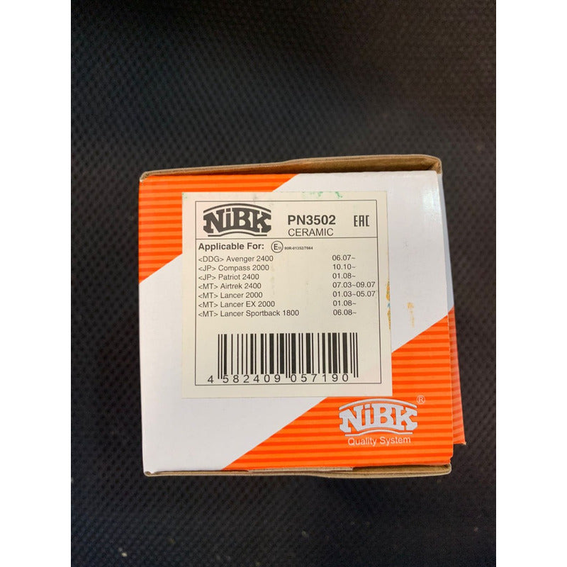 Pastillas Traseras Caliber 2007 - 2013 Nibk