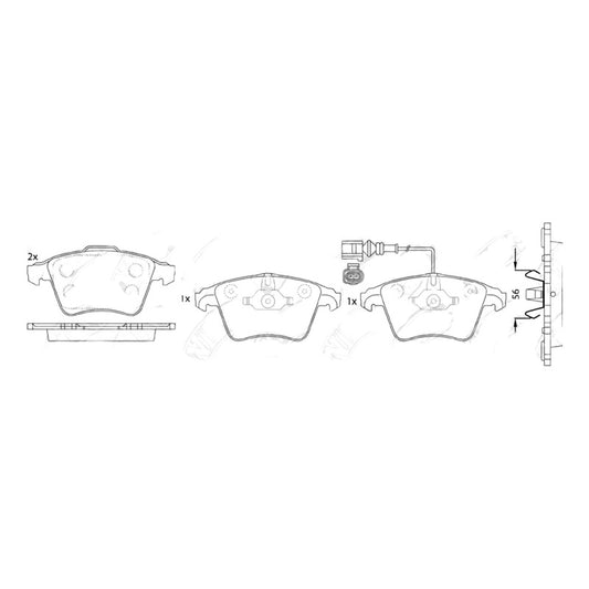 Pastillas Delanteras Volksw Transporter 2009-2015 Kingsteel