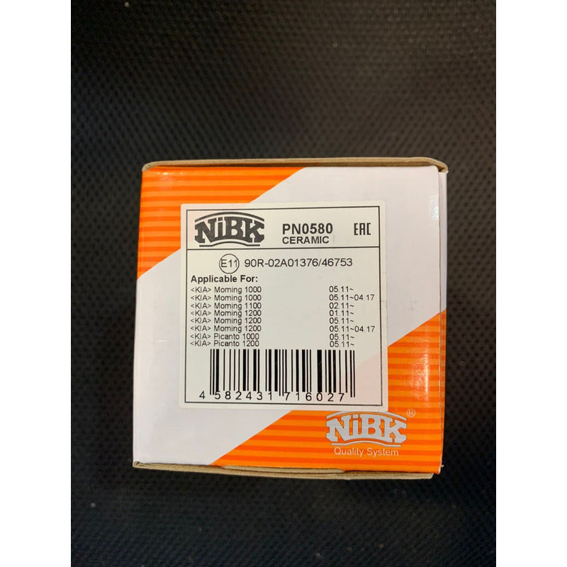 Pastillas Delanteras Para Morning 2011 -2017 Nibk