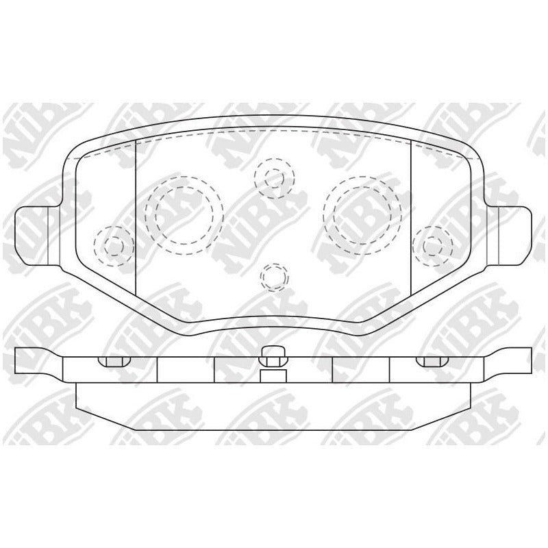 Pastillas Traseras Para Explorer 2.0-3.5 2010 -2019 Nibk
