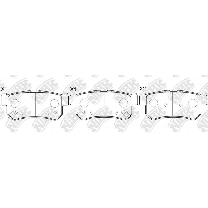 Pastillas Traseras Para Actyon 2012 -2021 Nibk