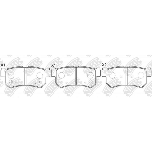 Pastillas Traseras Para Rexton 2006 -2018 Nibk