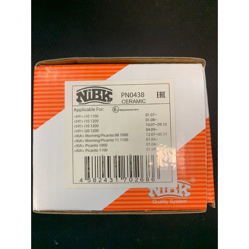 Pastillas Delanteras Para Morning 2003 - 2011 Nibk