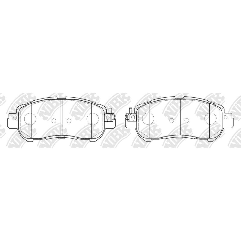 Pastillas Delanteras Nissan Versa 1.6 2019 - 2022 Nibk