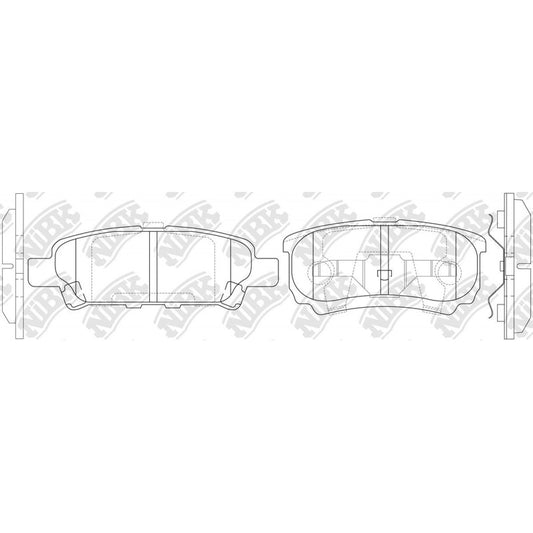 Pastillas Traseras Jeep Compass 2.4 2007 - 2017 Nibk