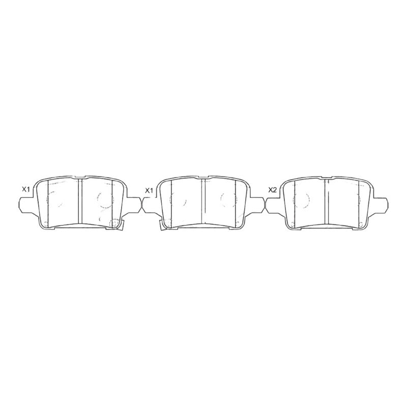 Pastillas De Frenos Traseras Para Cruze 1.4 2017-2022