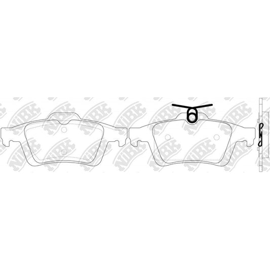 Pastillas Traseras Para C5 2009 -2015 Nibk