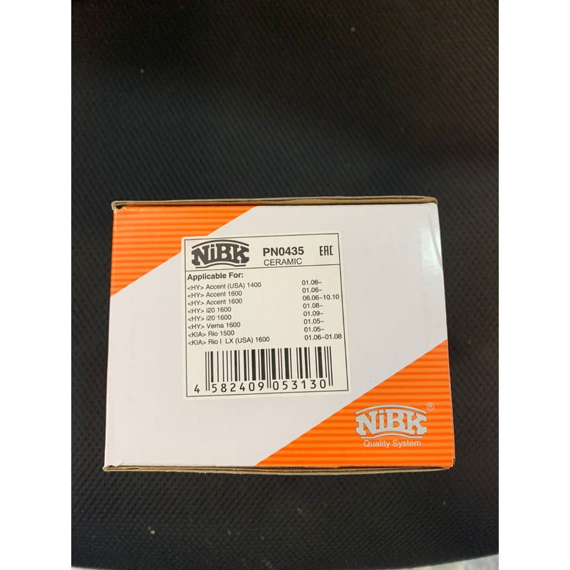 Pastillas Delanteras Para New Accent 2006 - 2012 Nibk