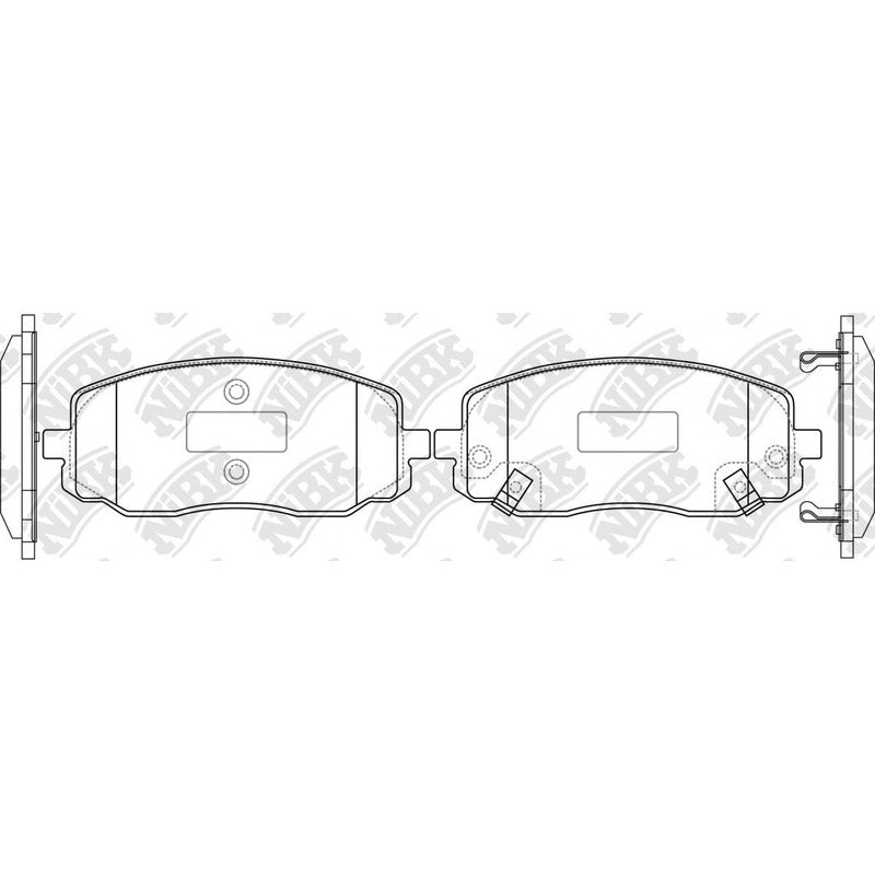 Pastillas Delanteras Para Morning 2003 - 2011 Nibk