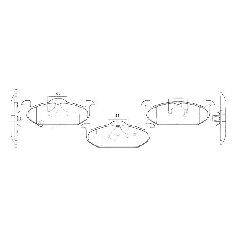 Pastillas De Frenos Delanteras Mg 3-350 1.5 2012-2022