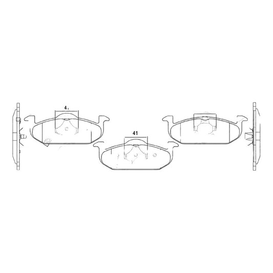 Pastillas De Frenos Delanteras Mg 3-350 1.5 2012-2022