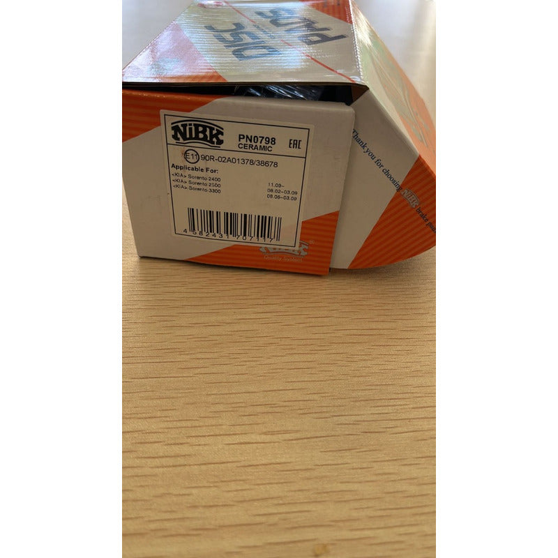 Pastillas Traseras Para Sorento 2002 - 2009 Nibk
