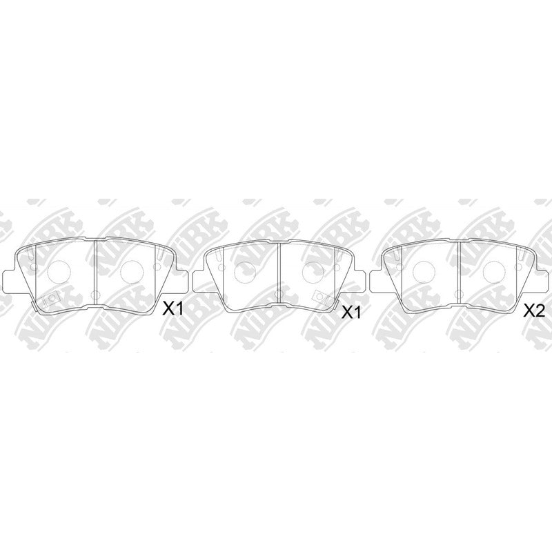 Pastillas Traseras Para Creta 2006 - 2021 Nibk