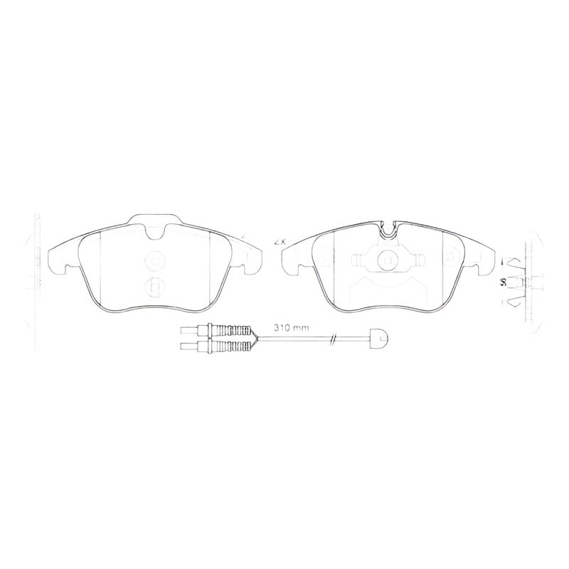Pastillas De Frenos Delanteras Volvo V60 - V70 2010 - 2018
