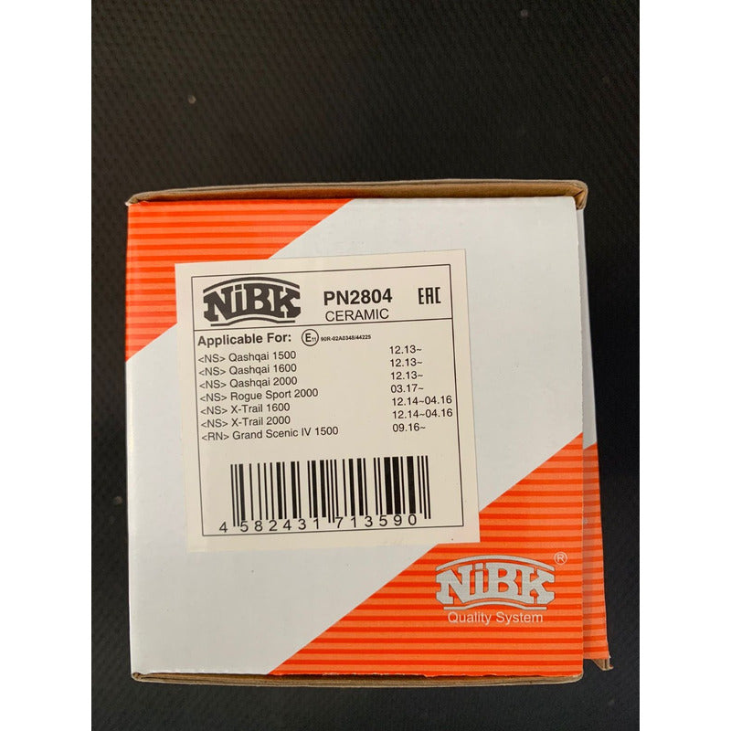Pastillas Delanteras Nissan Qashqai 2014 - 2020 Nibk