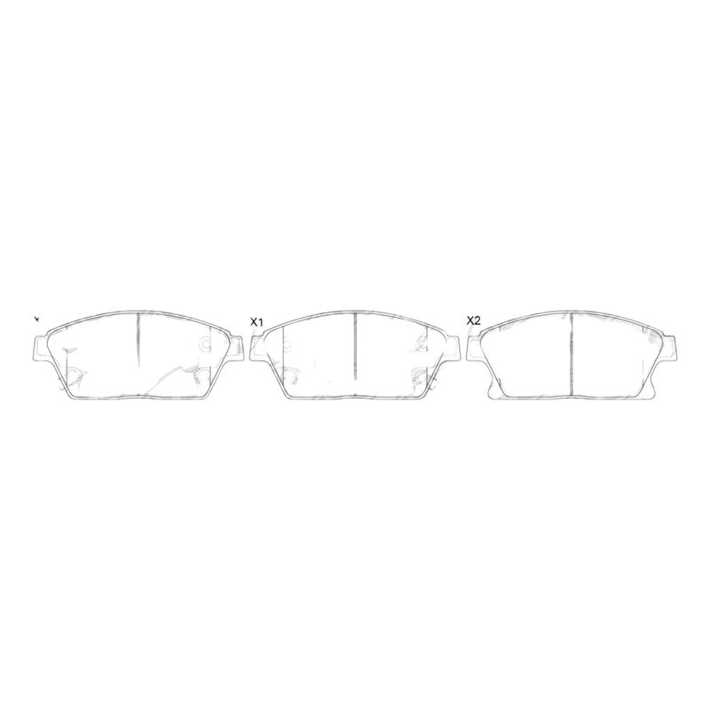 Pastilla Frenos Delantera Chevrolet Tracker 1.8 2013-2017