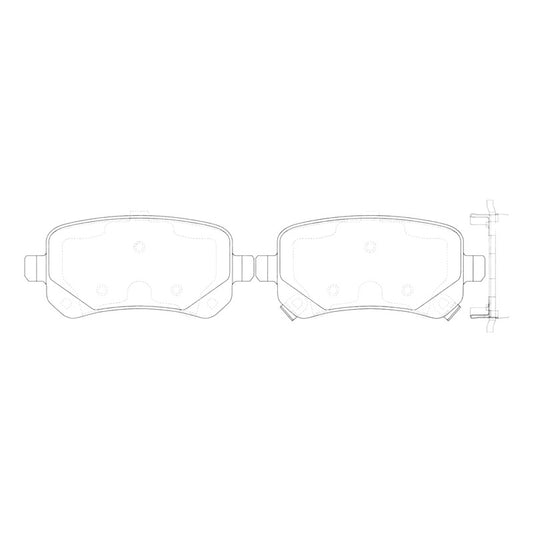 Pastillas Traseras Dodge Journey 2009-2013 Nibk