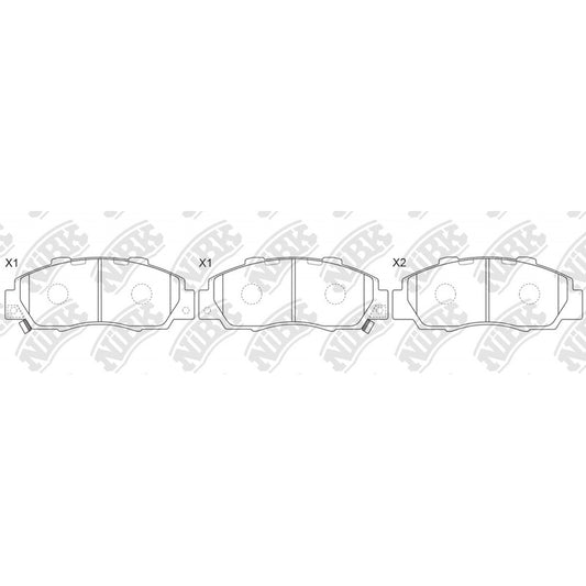 Pastillas Delanteras Honda Crv 1.6 1992 - 2001 Nibk