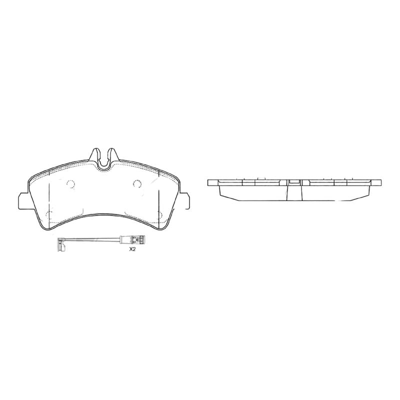 Pastillas Traseras  Para Crafter 2013-2018 Kingsteel