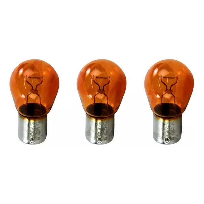 Pack 10 Ampolletas 1016 Ambar Multifuncional-y- ( Baz15d )