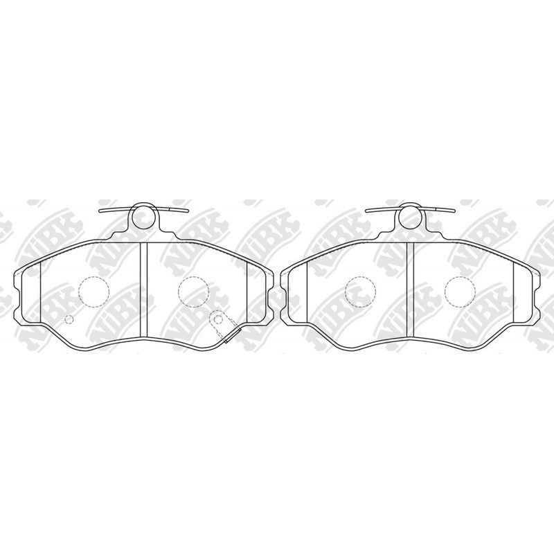 Pastillas Delanteras Para H-100 1991- 2007 Nibk