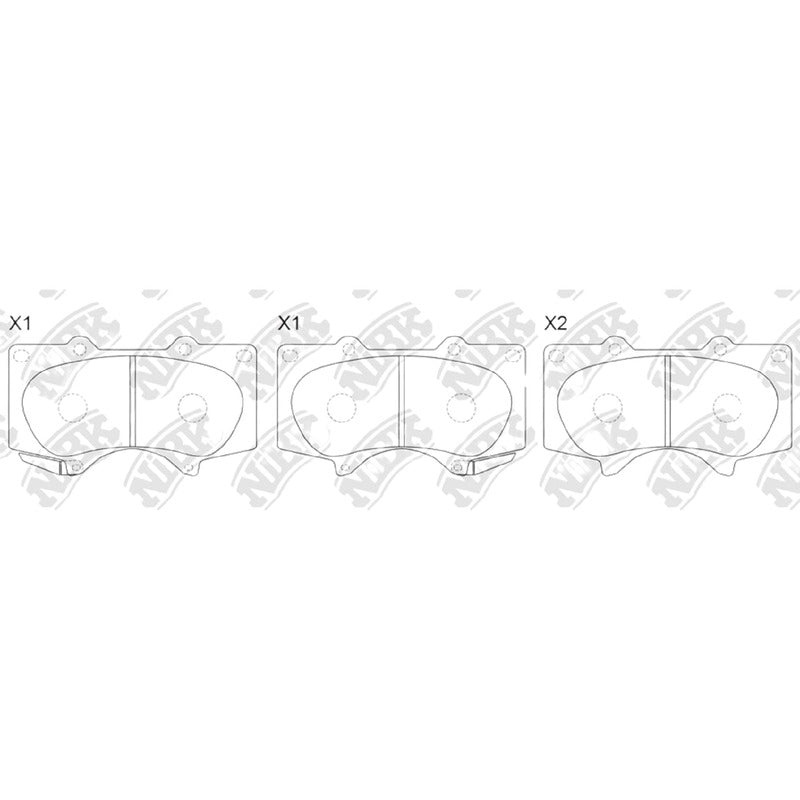 Pastillas De Frenos Delanteras Para Hilux Todas 2015-2021