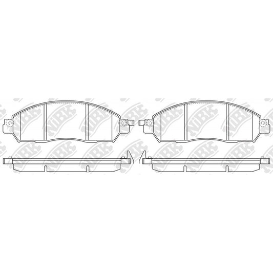 Pastillas Delanteras Renault Alaskan 2.3 2017 - 2021 Nibk