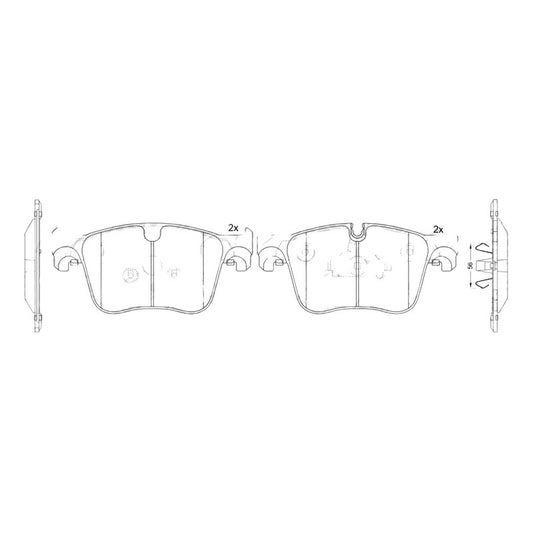 Pastillas De Frenos Delanteras Peugeot Partner K9 2019-2022